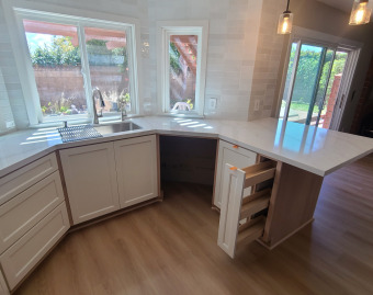 Kitchen Reface in Progress New Doors Drawers Paint Cabinets